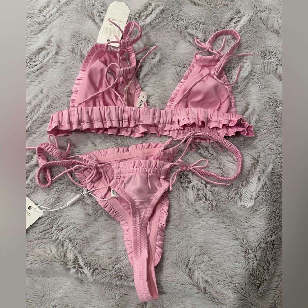 For Love and Lemons X Victoria’s Secret pink set new with tags-Small - Picture 6 of 8